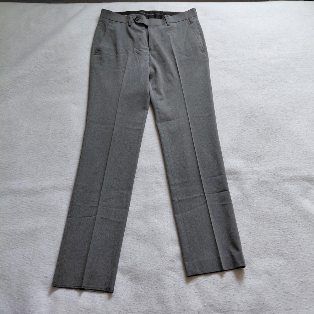 Apt 9 Performance Extra Slim Fit Dress Pants Mens Gray 30x30 Professional Work